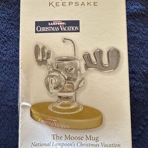Hallmark Keepsake The Moose Mug Ornament - Silver and Gold